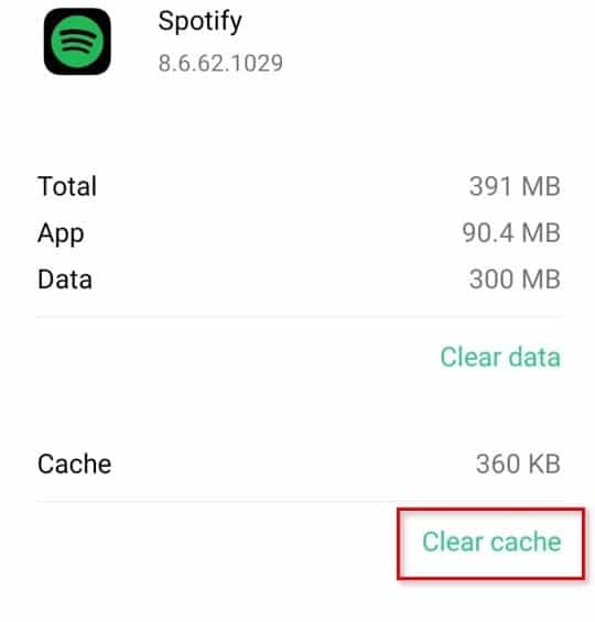Clear Cache Data