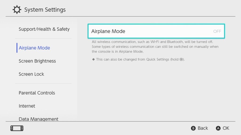 Enable and Disable the Flight Mode