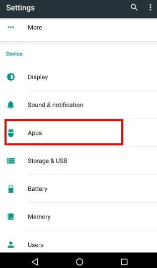 Google play app Open Settings