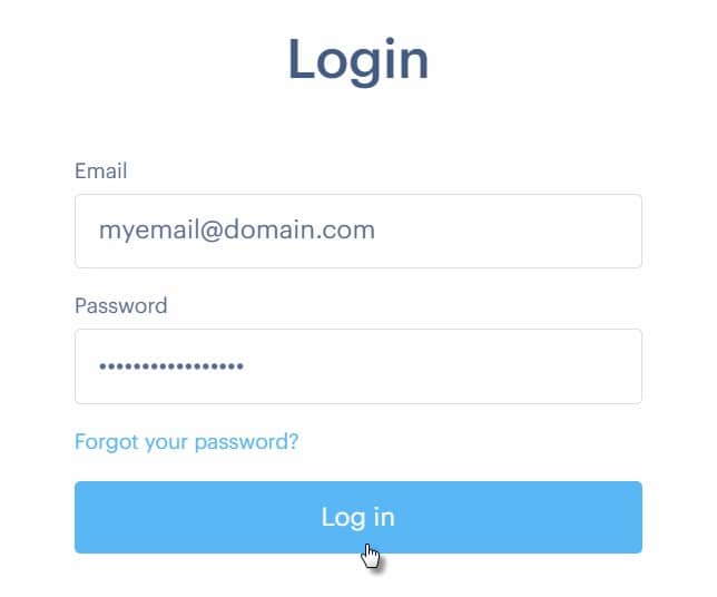 Login to your email account