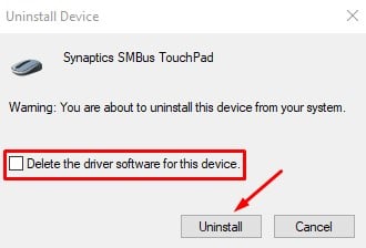 Now you can select Uninstall