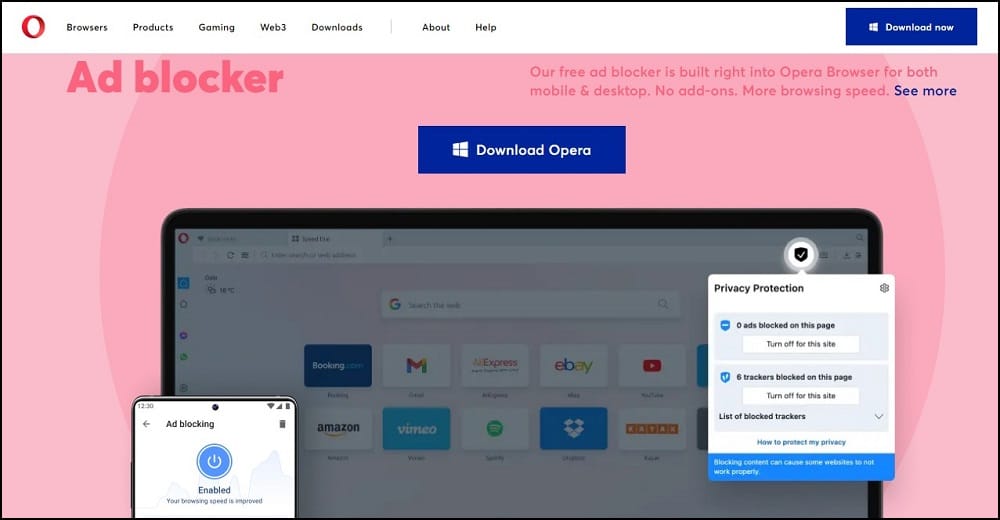 Opera Ad Blocker Overview