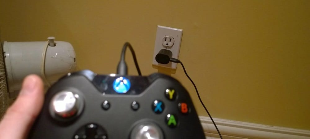 Plug the Xbox into the power outlet