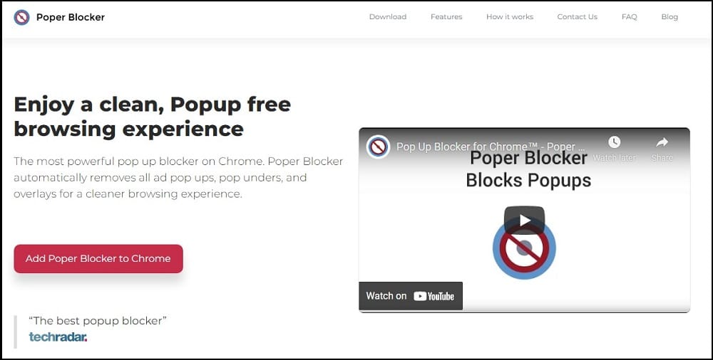 Poper Blocker Overview