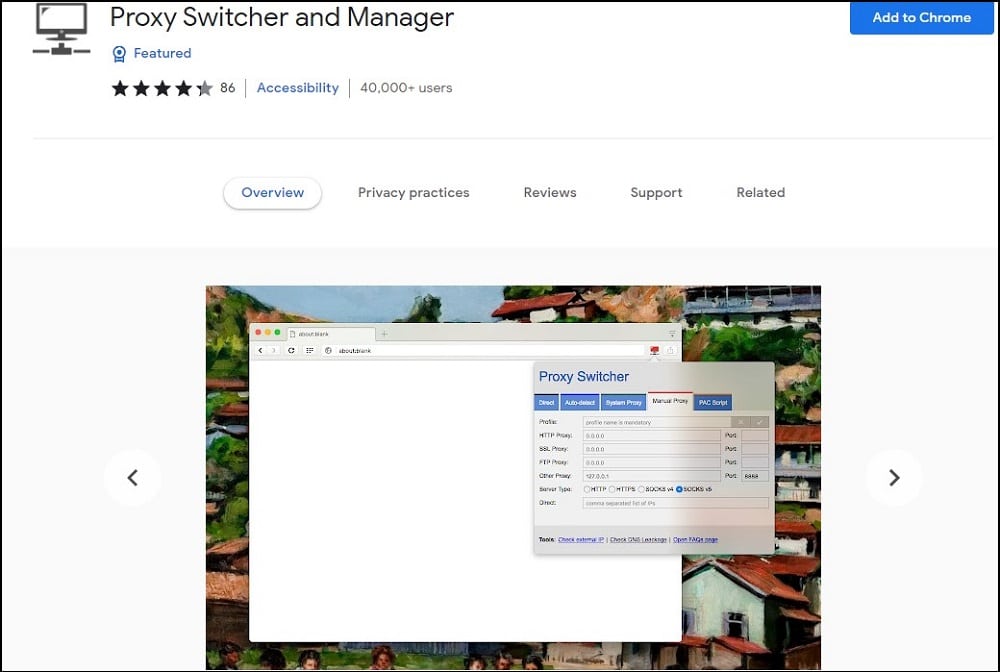 Proxy Switcher and Manager