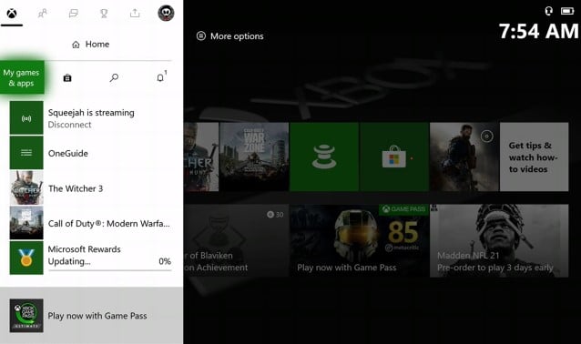 Xbox button on your controller and select My games & apps
