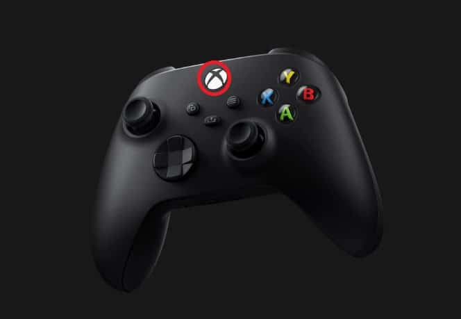 Xbox console and press the X button