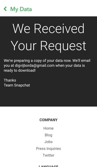 download link registered email-snapchat-photos