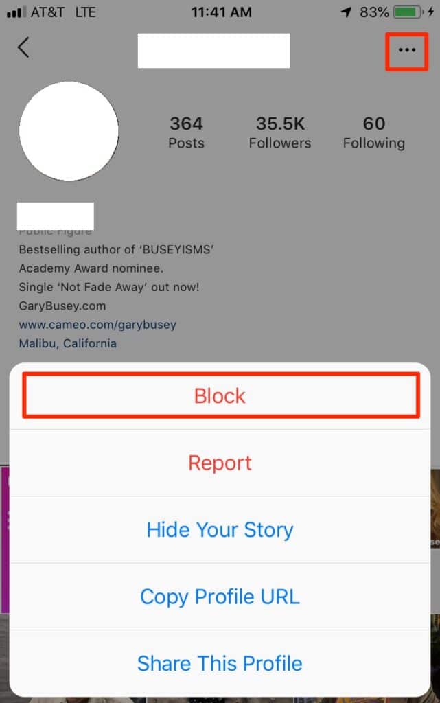 Block Specific Users on Instagram
