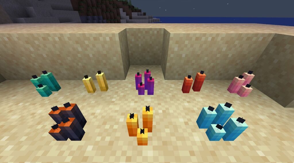 Candles in Minecraft