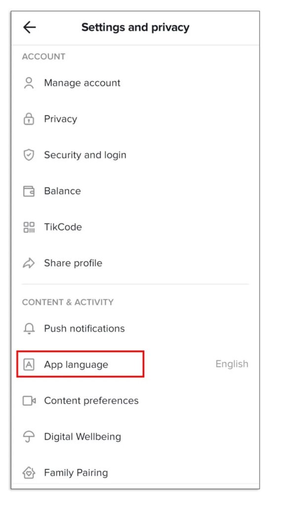 Change Your App Language