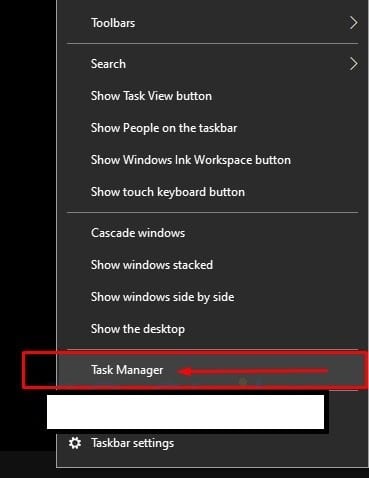 Click on the Start Menu icon