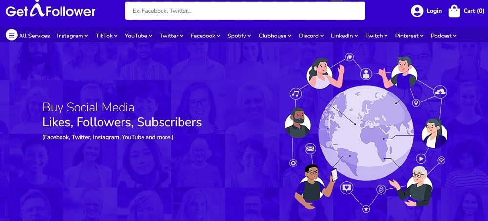 Getafollower Homepage