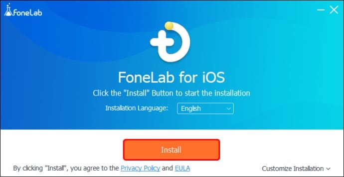 Install and launch FoneLab