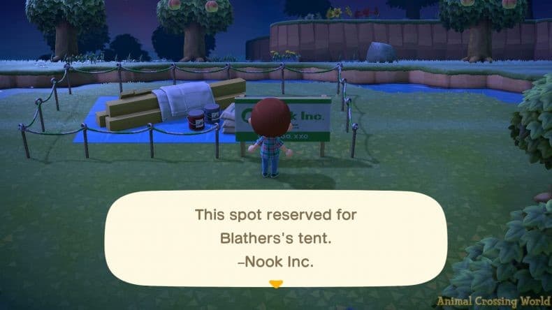 Invite Blathers to live on your island