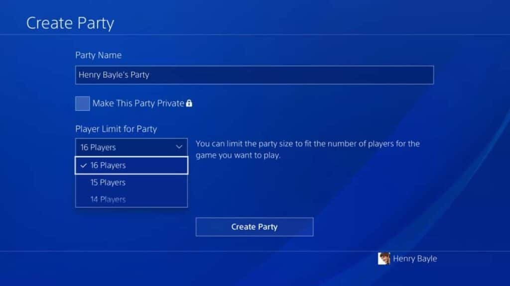 Join Playstation Party on PC