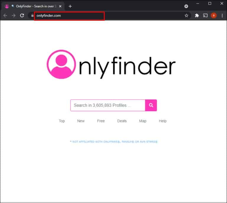 Launch your preferred browser before searching for the Onlyfinder website