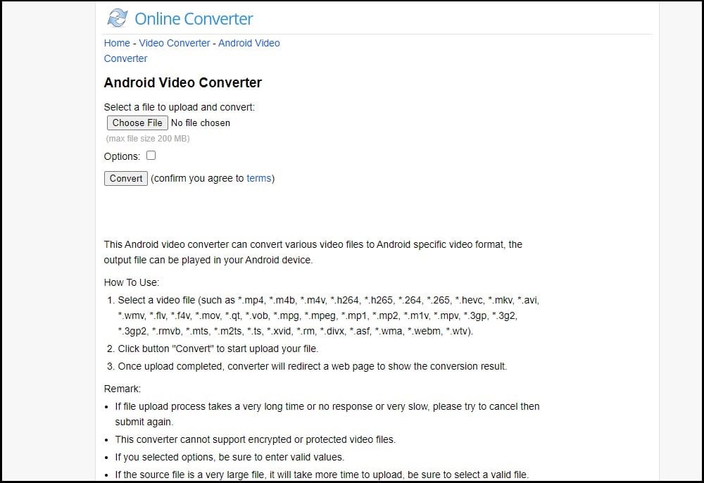 Online Converter apps Homepage