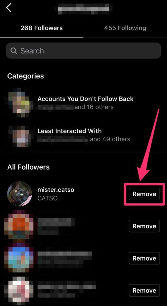 Remove Them From Your Followers List