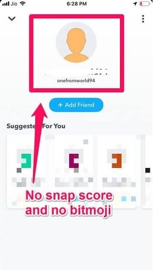 See snapchat score