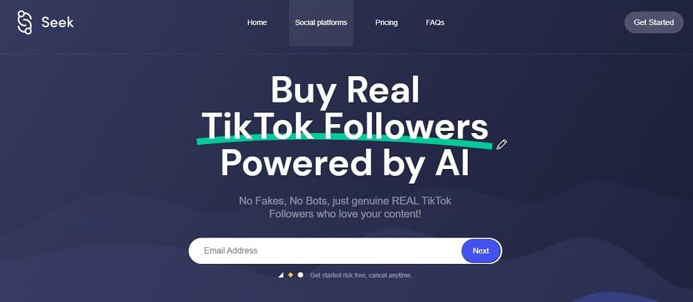 Seek Socially for TikTok Bot