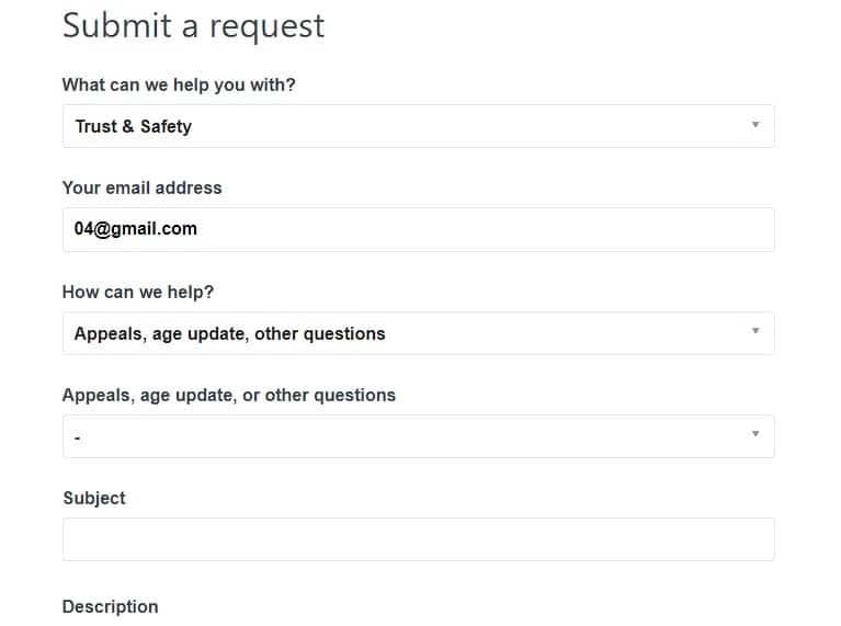 Submit a help desk request