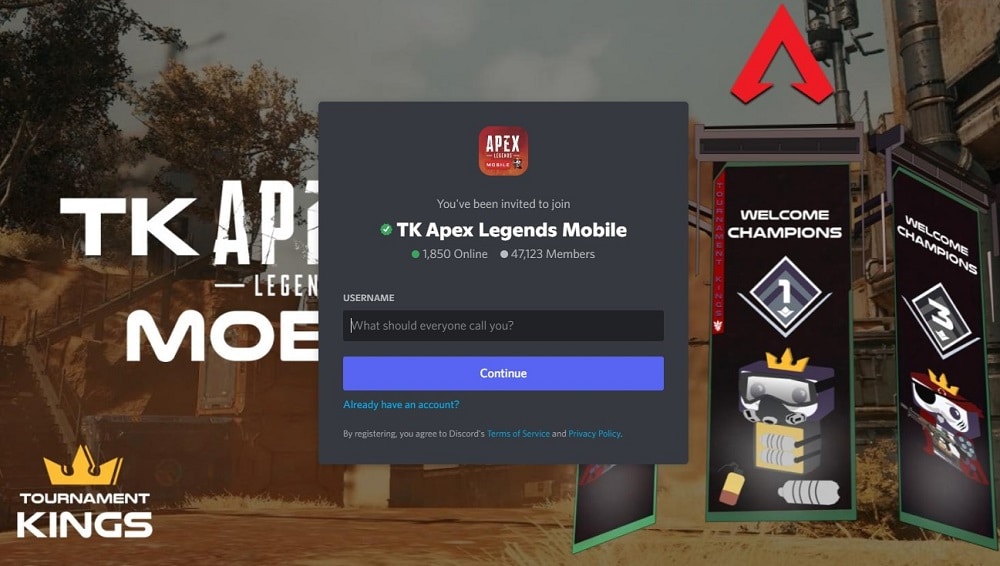 TK Apex Legends Mobile Discord Server overview