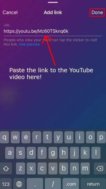 Tap the Post button to share the video on your story