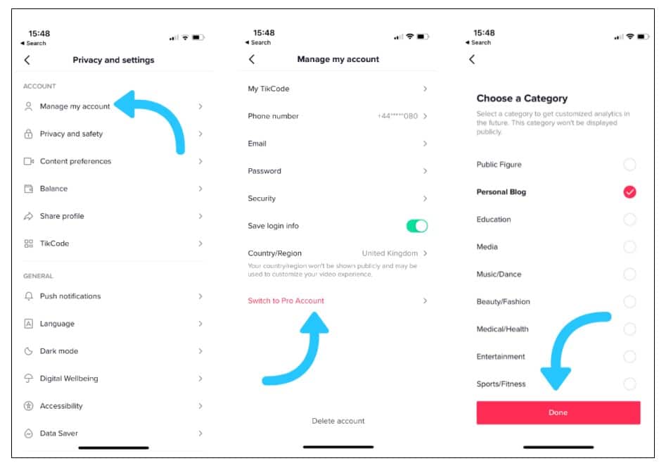 TikTok Pro Account Insights