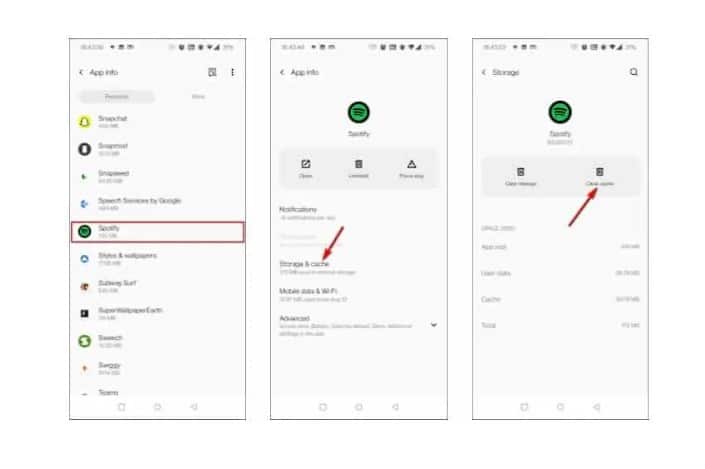 To clear Spotify cache on your Android device