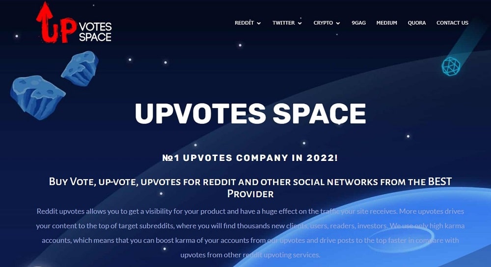Upvotes space Homepage