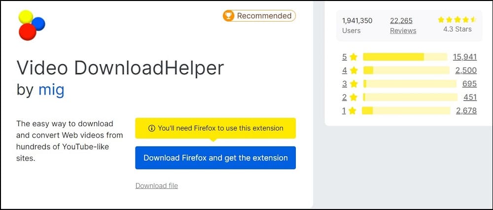 Using The Video Download Helper Firefox Extension