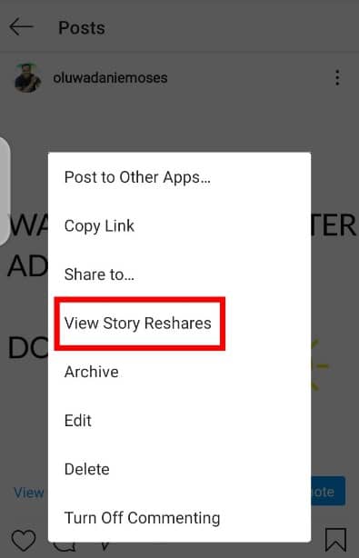 View Story Reshares