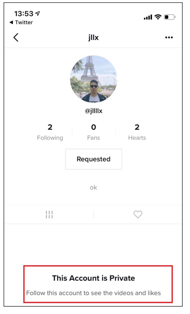 Your TikTok Account is Private