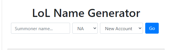 lol name genarations