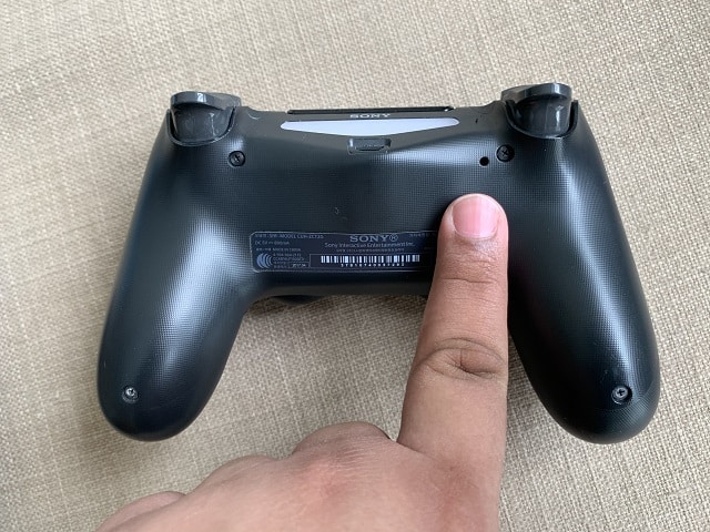 press the PS4 Power and Share button