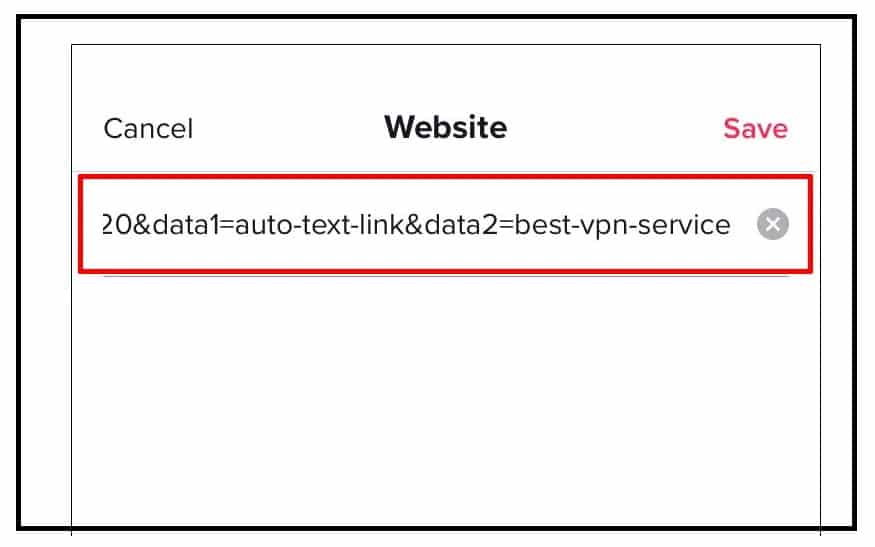 Add your website field