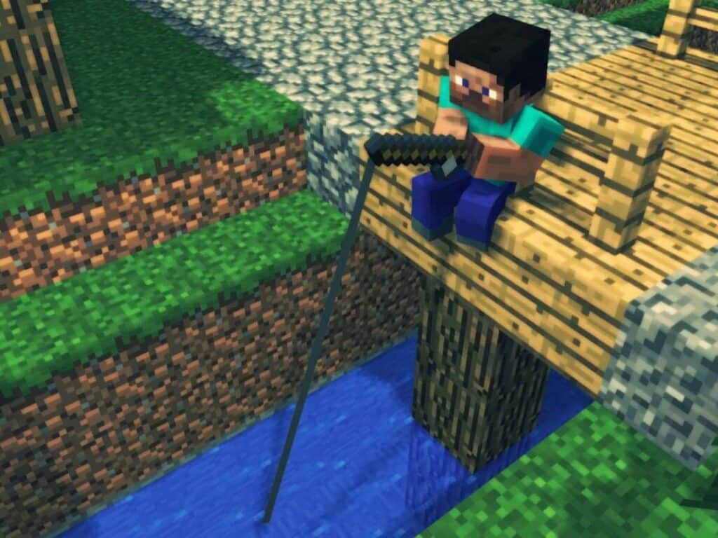 Fishing on Minecraft