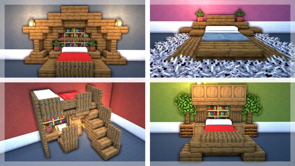 Make a Decorated Minecraft Bunk Bed