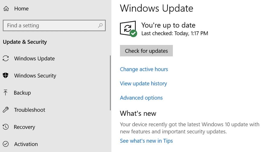 Updating your Windows operating system