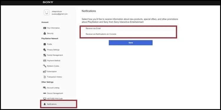 notification