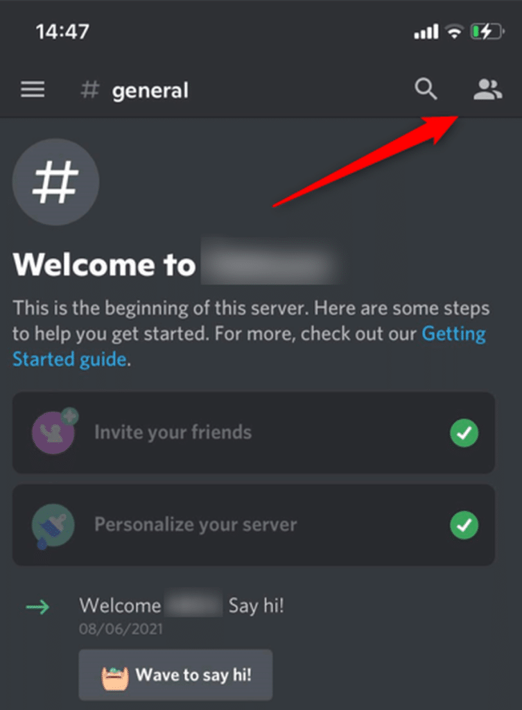 Open the Discord app