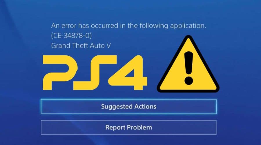 PS4 Error Code CE-34878-0