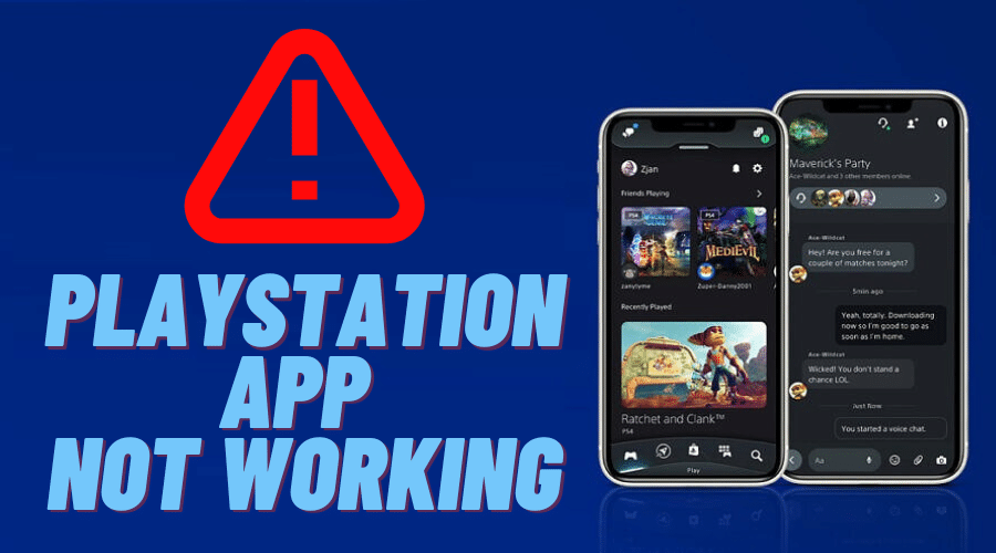 PlayStation App Not Working