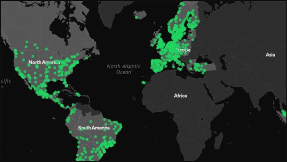 Spotify is accessible in over 183 countries globally