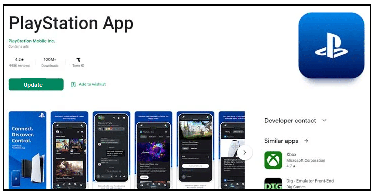 Update PlayStation App