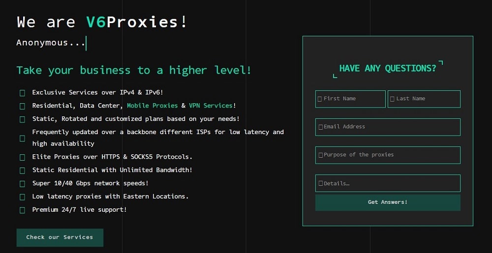 V6Proxies overview