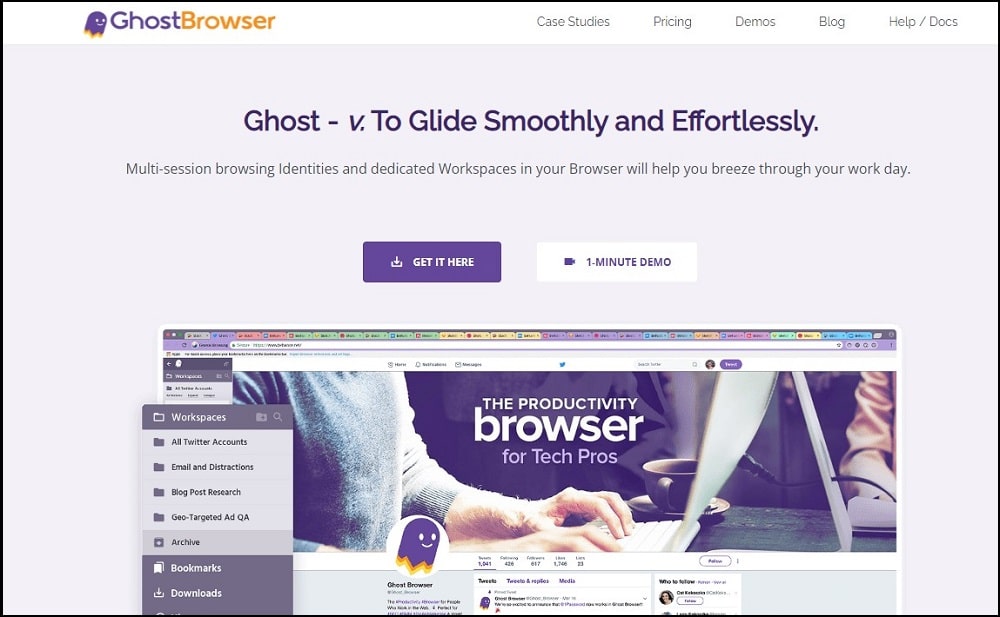 Ghost Browser Homepage