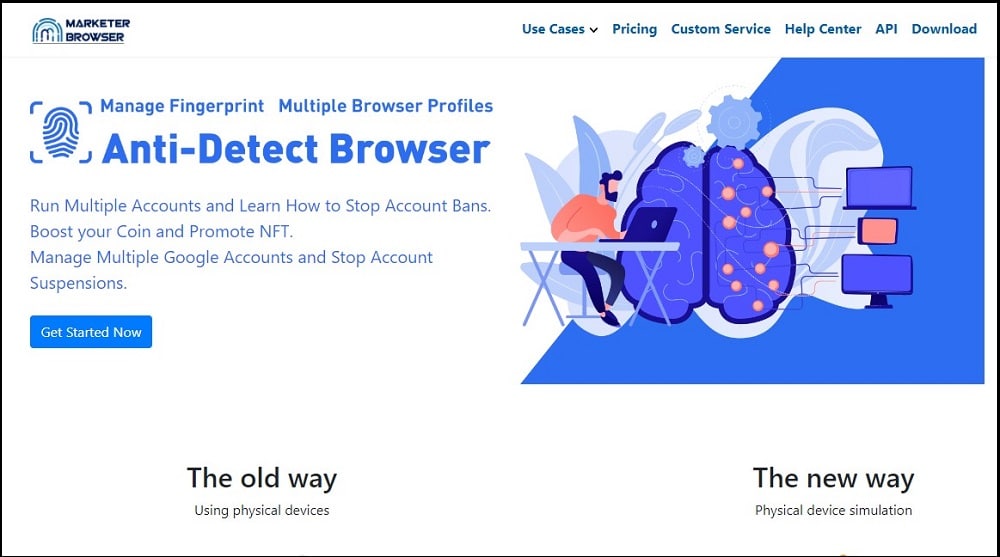 Marketer Browser Homepage