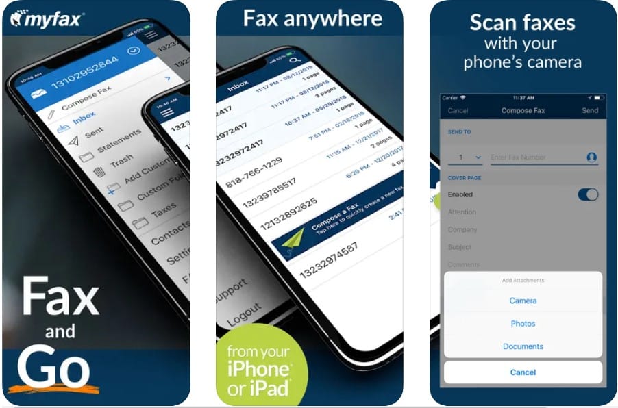 MyFax apps